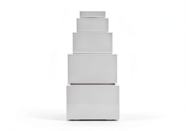 6PCS Buffet risers Acrylic Cubes for Display Food risers for Buffet Table White Dessert Table displays Set Cube Boxes Display Nesting Riser Stands Cupcake Stands for decor5/6/6.8/7/7.5/8IN-4